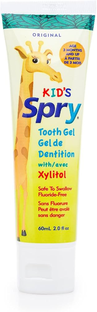 Spry Xylitol Toothpaste for Baby, Toddler and Kids Age 3 Months and Up - Fluoride Free Tooth Gel,... | Amazon (CA)