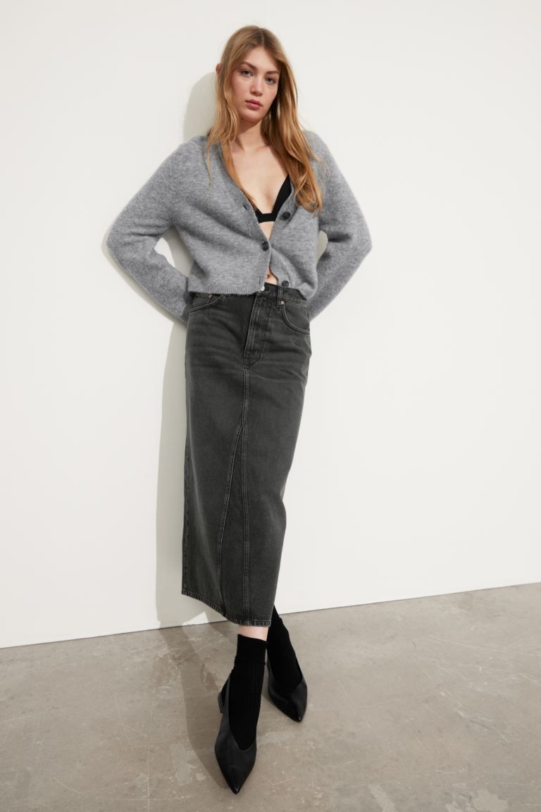 Oversized Knit Cardigan - Grey - Ladies | H&M GB | H&M (UK, MY, IN, SG, PH, TW, HK)