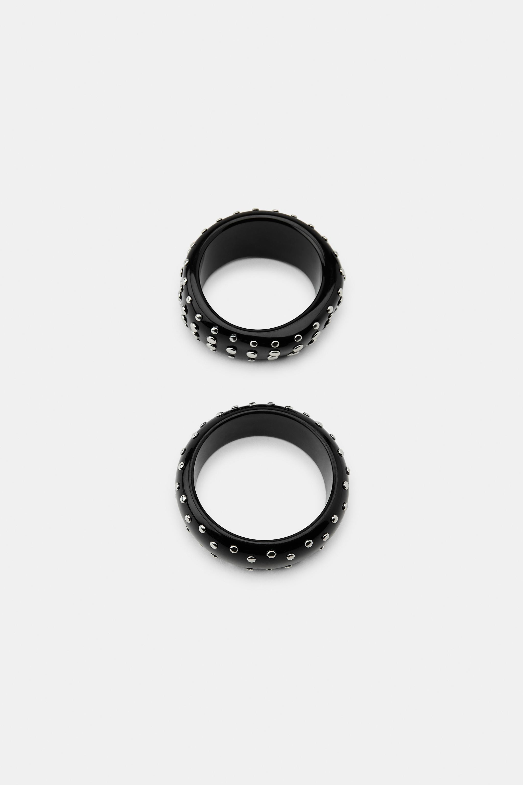 2-PACK OF RESIN STUDDED BRACELETS | Zara US
