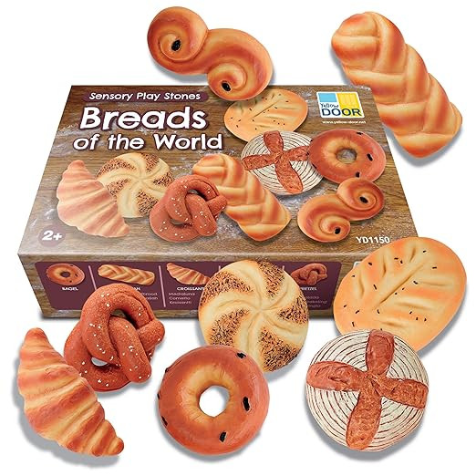 Yellow Door Sensory Play Stones, Breads of The World, Set of 8 | Amazon (US)