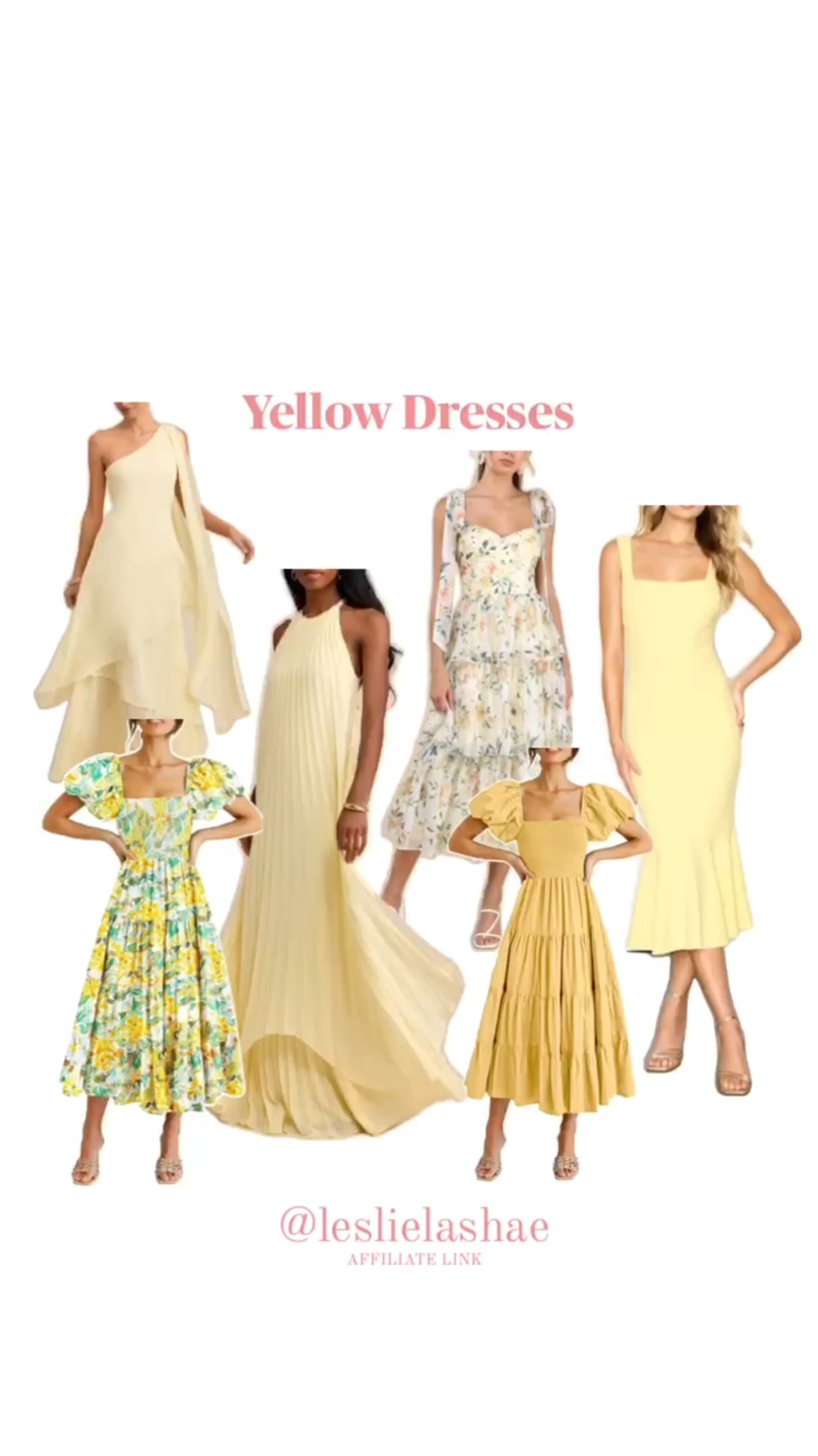 Yellow dresses both print and solid. We love that butter yellow is back and trending 💛

easter dress women 
spring dresses 
spring outfits 2026




#LTKSeasonal #LTKSaleAlert #LTKWedding