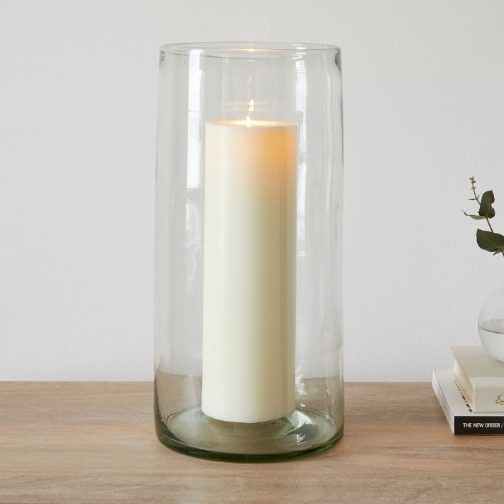 Pure Recycled Glass Candleholders | West Elm (US)