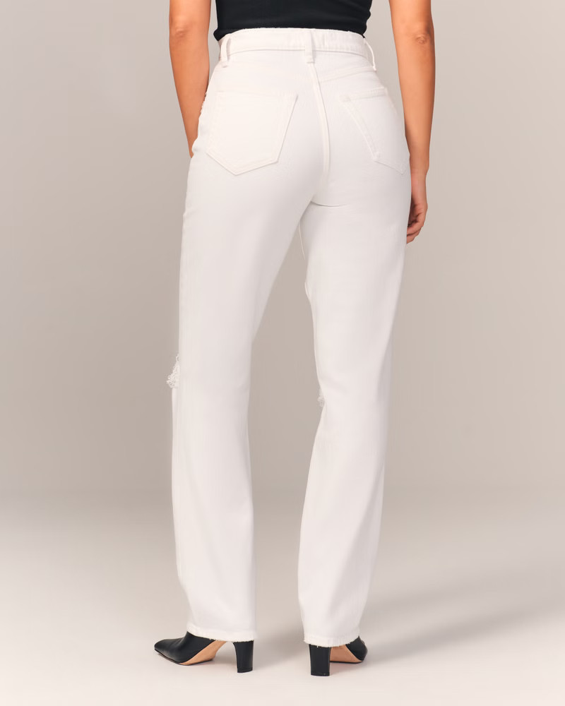 Curve Love Ultra High Rise 90s Straight Jean | Abercrombie & Fitch (US)