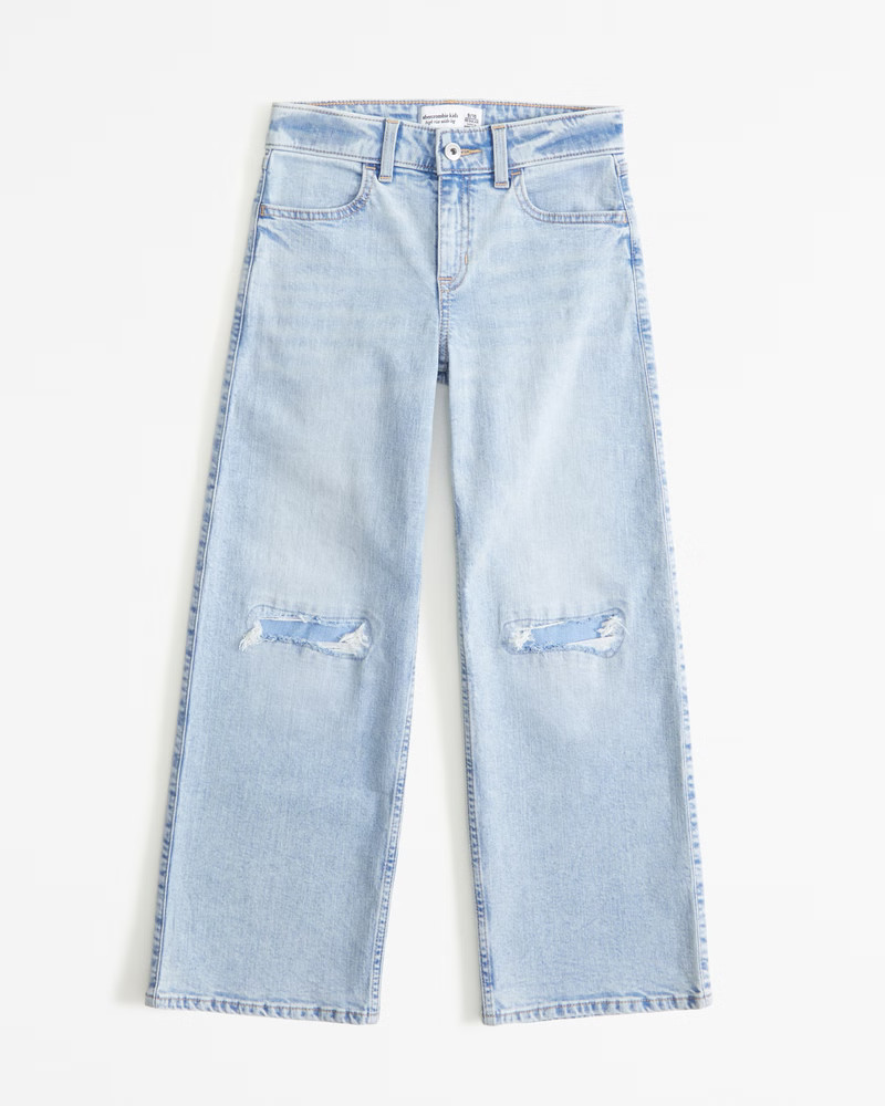 high rise wide leg jeans | Abercrombie & Fitch (US)