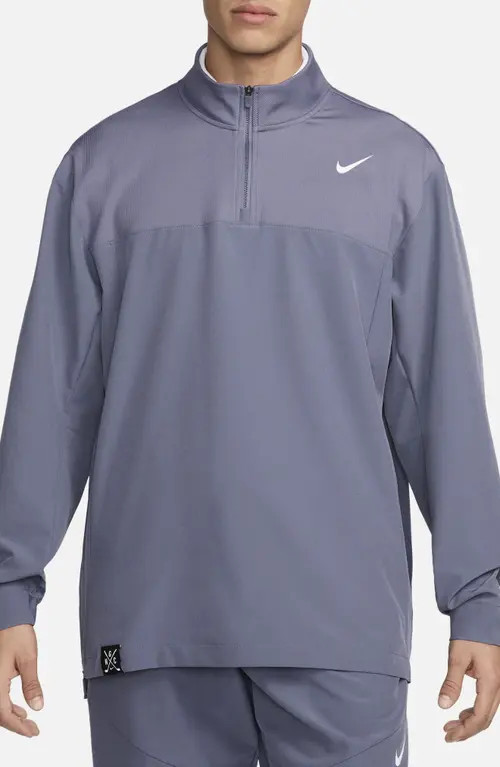 Nike Dri-FIT Golf Club Quarter Zip Pullover in Light Carbon/White at Nordstrom, Size Medium | Nordstrom