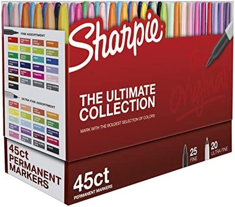 Sharpie Permanent Markers Ultimate Cosmic Color Collection, Fine and Ultra Fine Points, Assorted ... | Amazon (US)