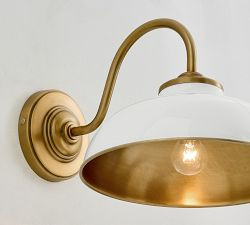 Kitt Metal Round Indoor/Outdoor Sconce (9") | Pottery Barn (US)
