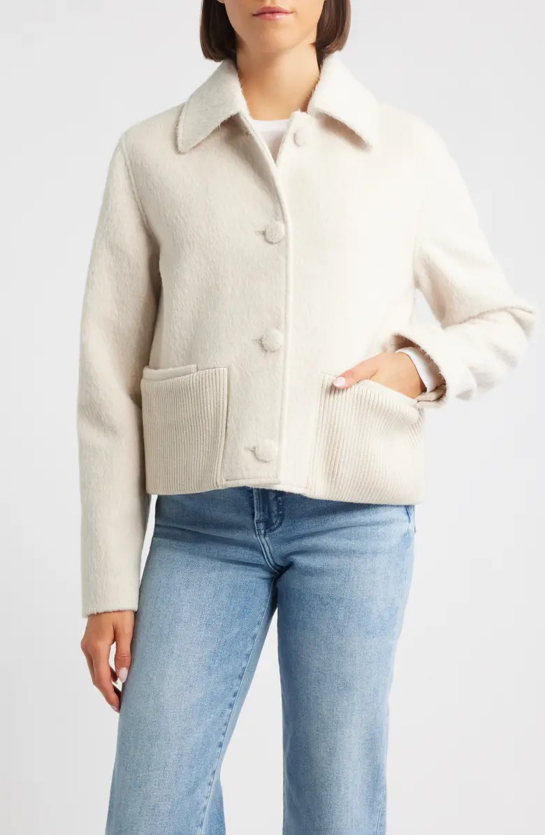 Brushed Short Jacket | Nordstrom