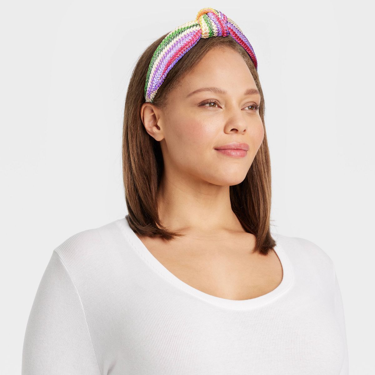 Striped Knitted Headband - Universal Thread™ Rainbow | Target