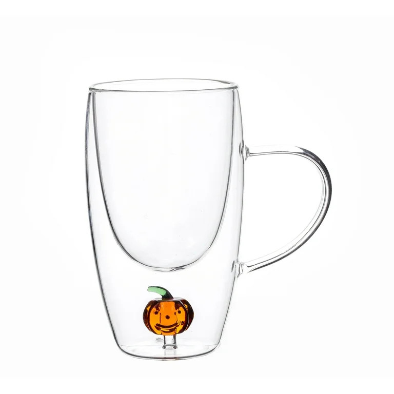Way to Celebrate Coffee Glass Mug Pumpkin - Walmart.com | Walmart (US)