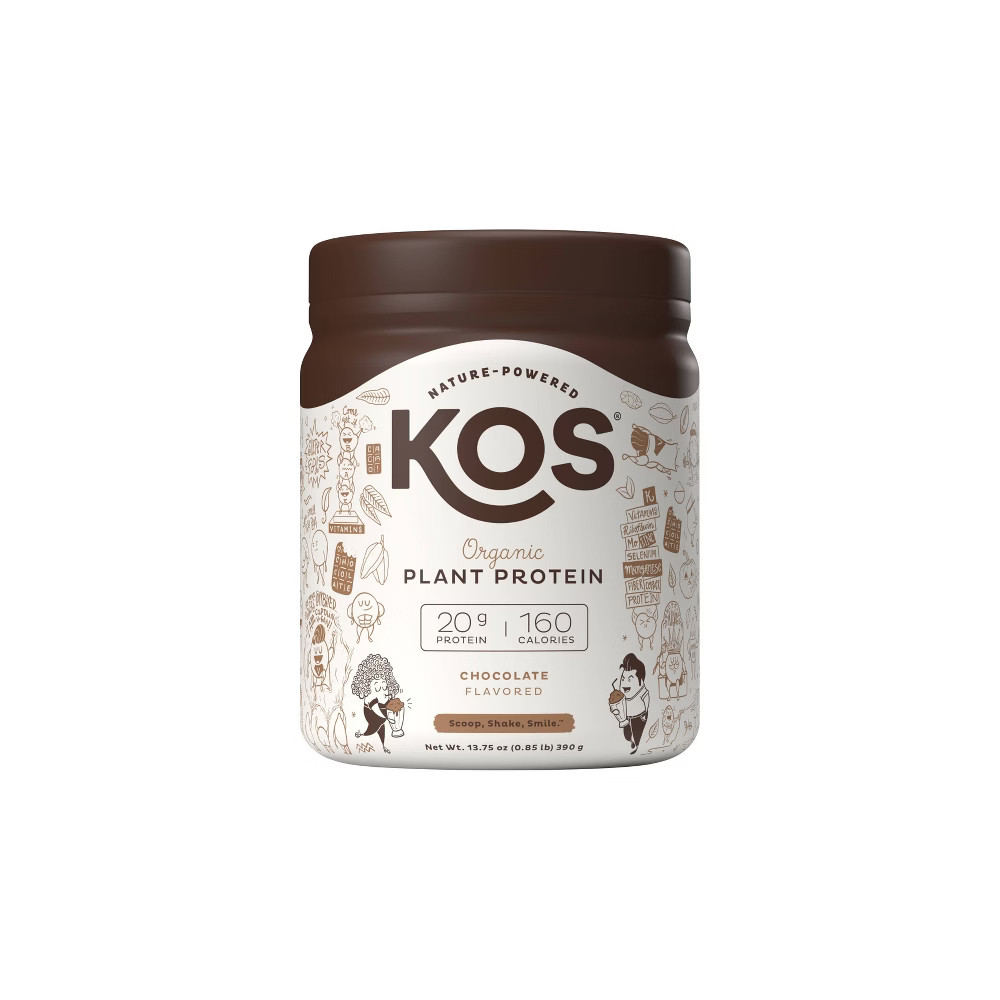 KOS Organic Vegan Protein Powder - Chocolate - 13.75oz | Target