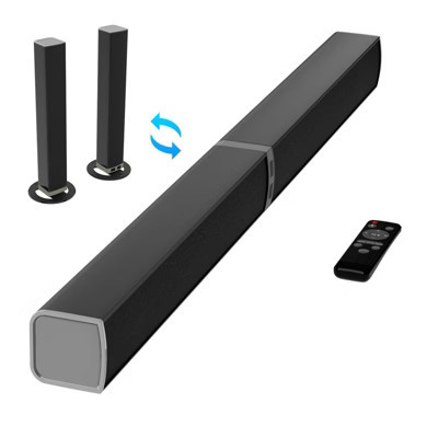 MOVSSOU Bluetooth Soundbar 80W Wireless TV Soundbar 32inch Split 2 in 1 Detachable Sound Bar for Smart TV Silver | Target
