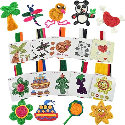 iStudio Wax Craft Sticks for Kids, Bendable Sticky Wax Yarn,Non-Toxic Adible，Reusable Molding a... | Amazon (US)
