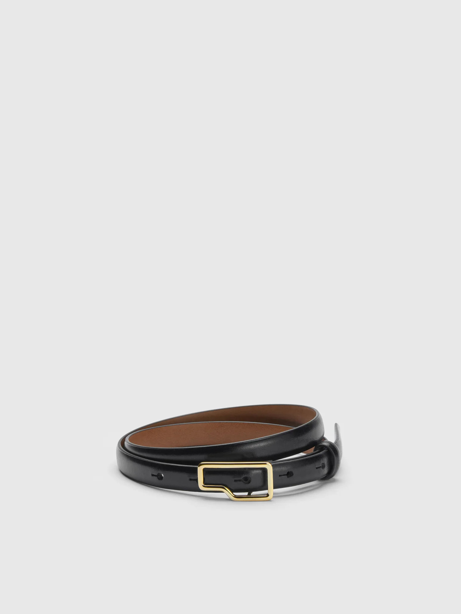 Ponna Black Leather Belt | ATP Atelier