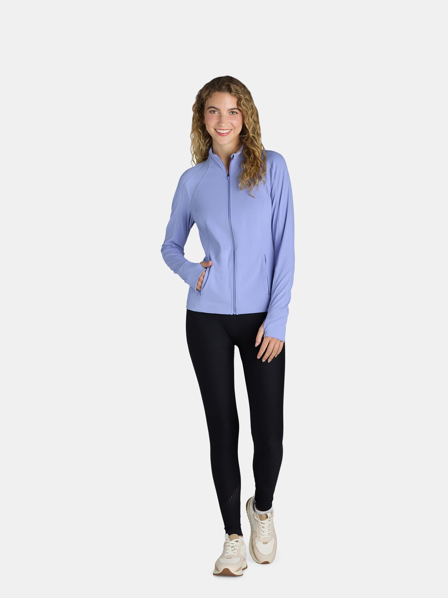 Avia Women's SoftSculpt Zip-Up Jacket, Sizes XS-XXXL | Walmart (US)