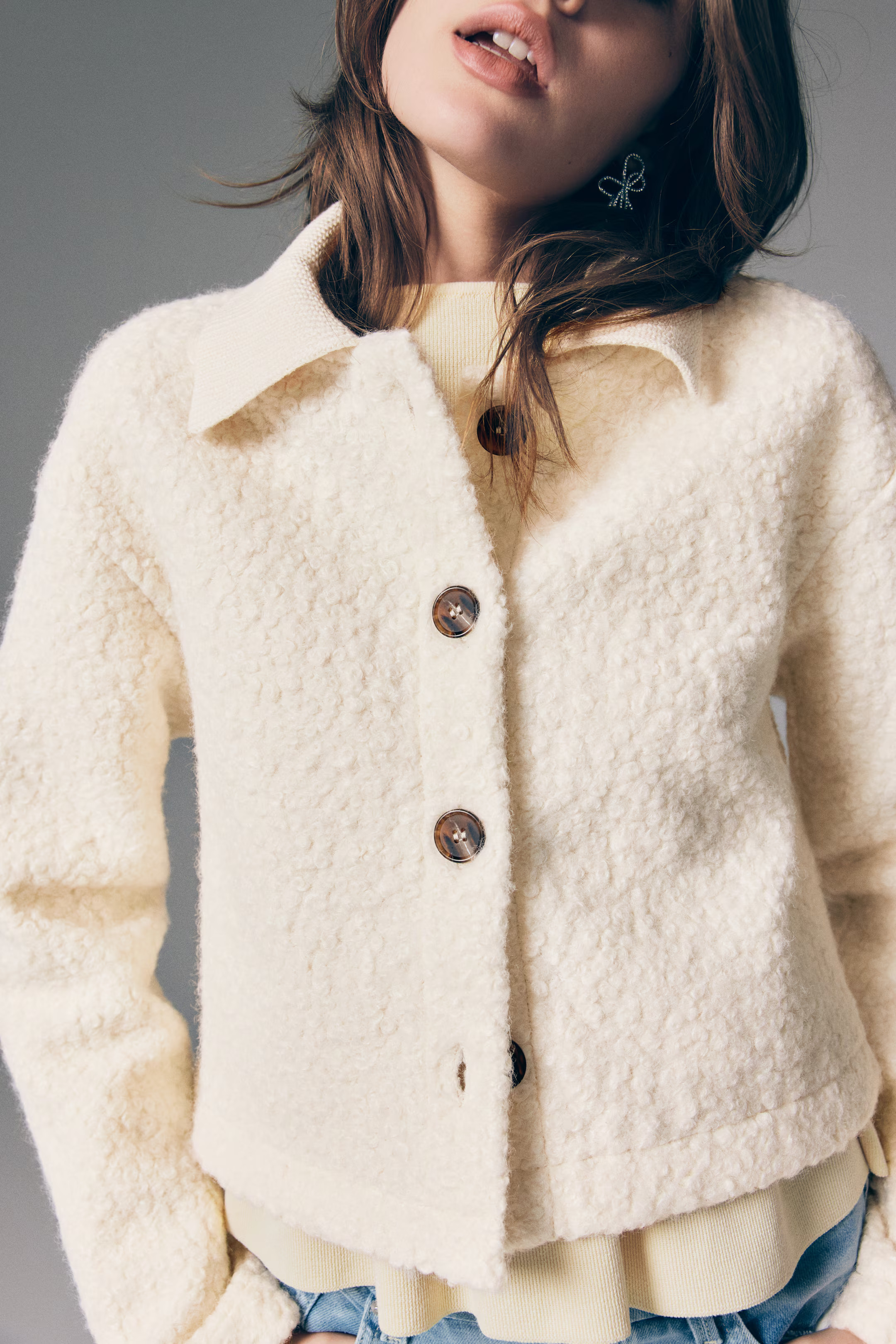 Teddy Fleece Cardigan | H&M (US + CA)