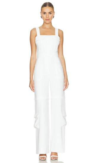 Amanda Uprichard Frida Jumpsuit in White. - size S | Revolve Clothing (Global)