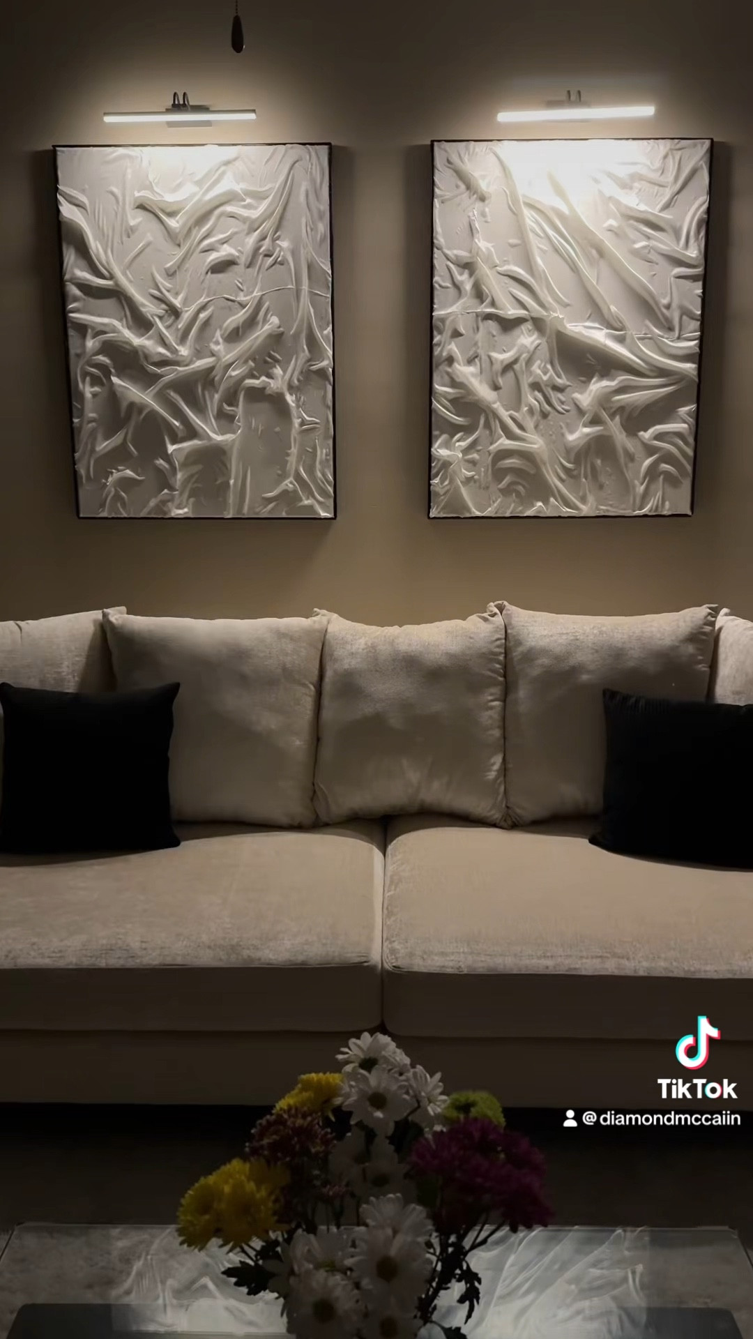 These picture lights definitely enhanced my living area. They are dimmable and come with a remote to control the brightness. The remote also allows you to set the lights to turn off automatically. 

#LTKVideo #LTKFindsUnder50 #LTKHome