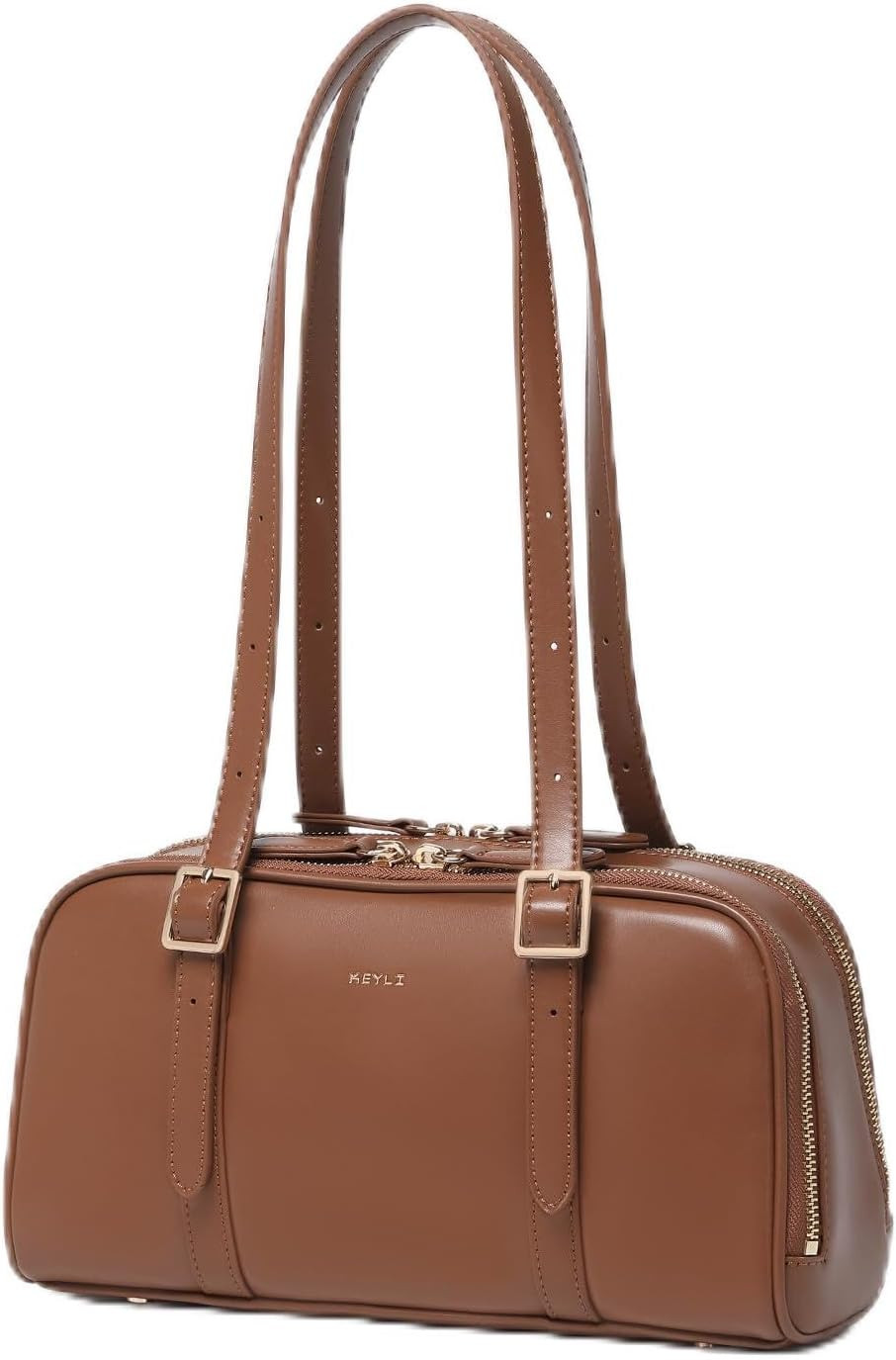 Keyli Swing Zip Shoulder Bag Fashion Purses for Women, Leather Shoulder Handbag Top-Handle Hobo Bags with Adjustable Strap | Amazon (US)