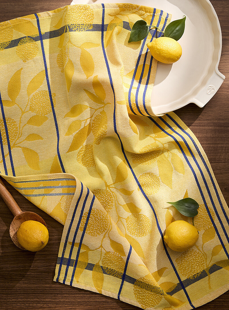 Patterned jacquard tea towel | Simons