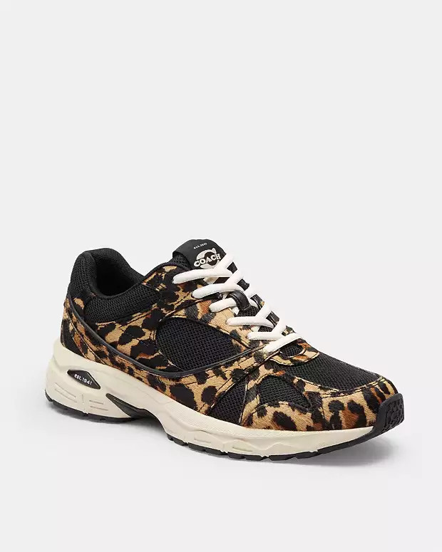 Sport Sneaker With Leopard Print | Coach Outlet US