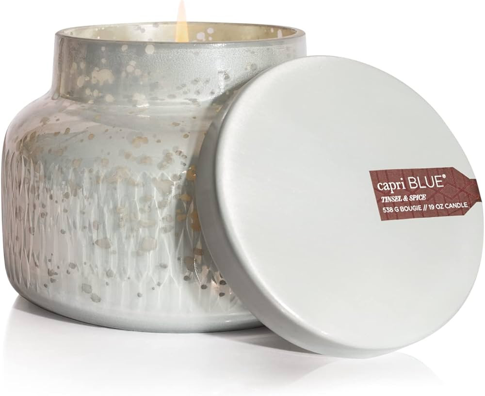 Capri Blue Holiday Mercury Jar Candle - Luxury Scented Candles for Home Decor - Long Lasting Soy ... | Amazon (US)