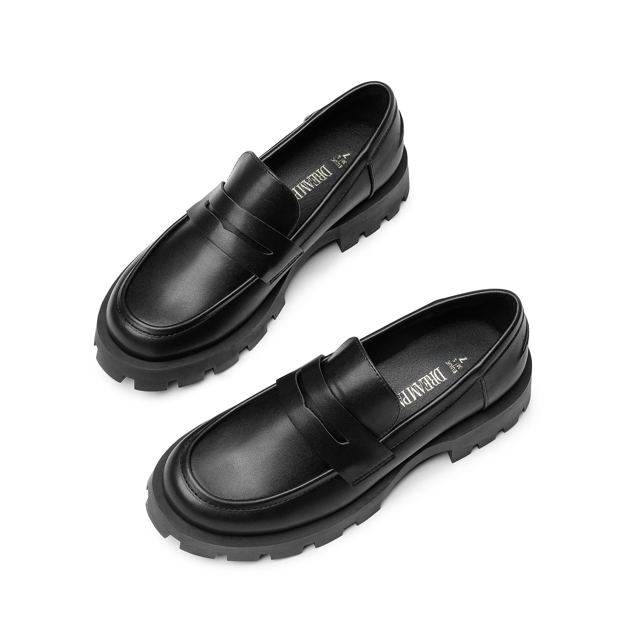 BURUDANI Womens Penny Loafers Platform Chunky Loafers for Women Dressy and Work | Walmart (US)