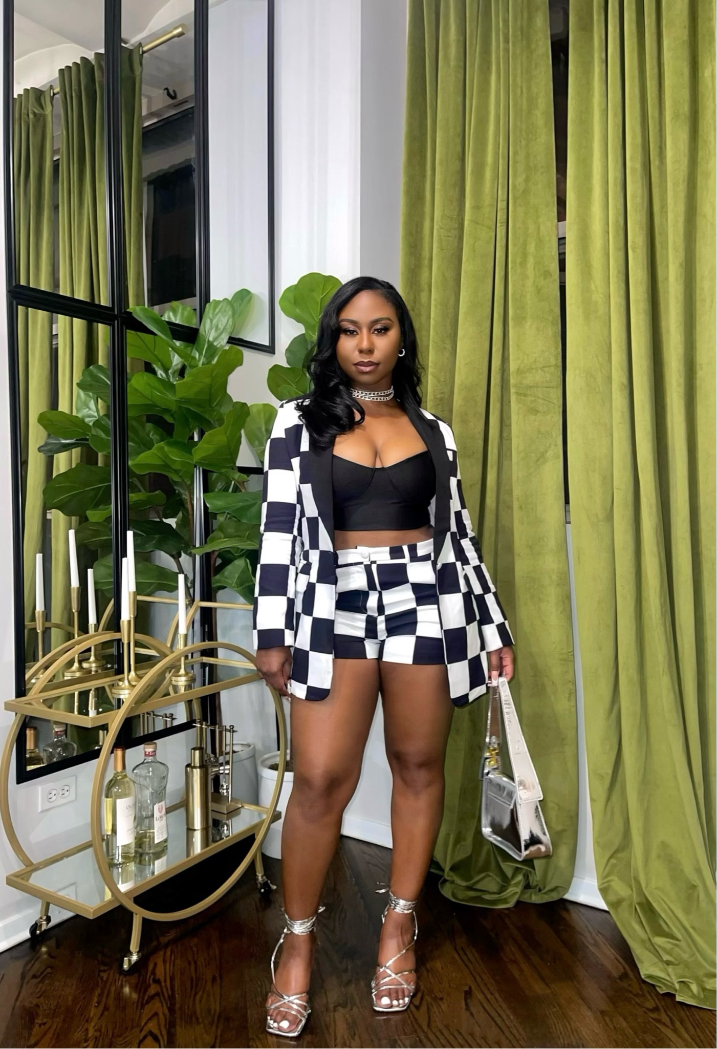 Feeling bold and sophisticated in this black and white checker blazer short set from Akira! Perfect for celebrating milestones like my best friend passing the bar. Paired with silver accessories from Amazon for that extra pop!

5’3 | 160 lbs | Size M Blazer | Size L Shorts

#LTKhome #LTKfindsunder50 #LTKstyletip