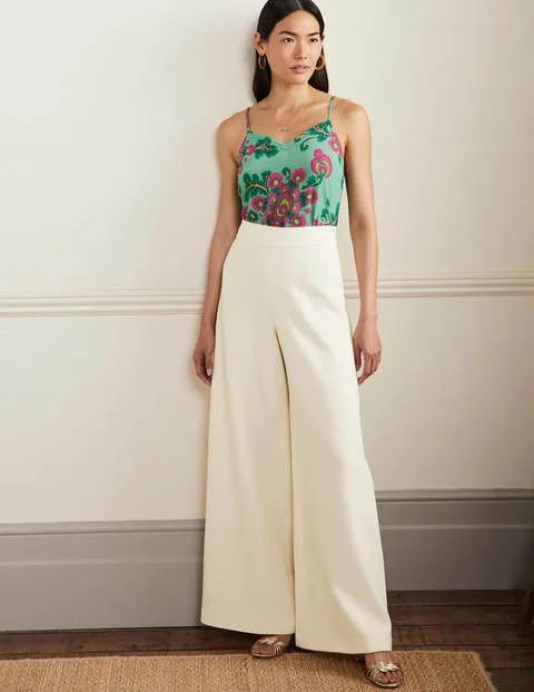 High Waisted Palazzo Trousers | Boden (UK & IE)