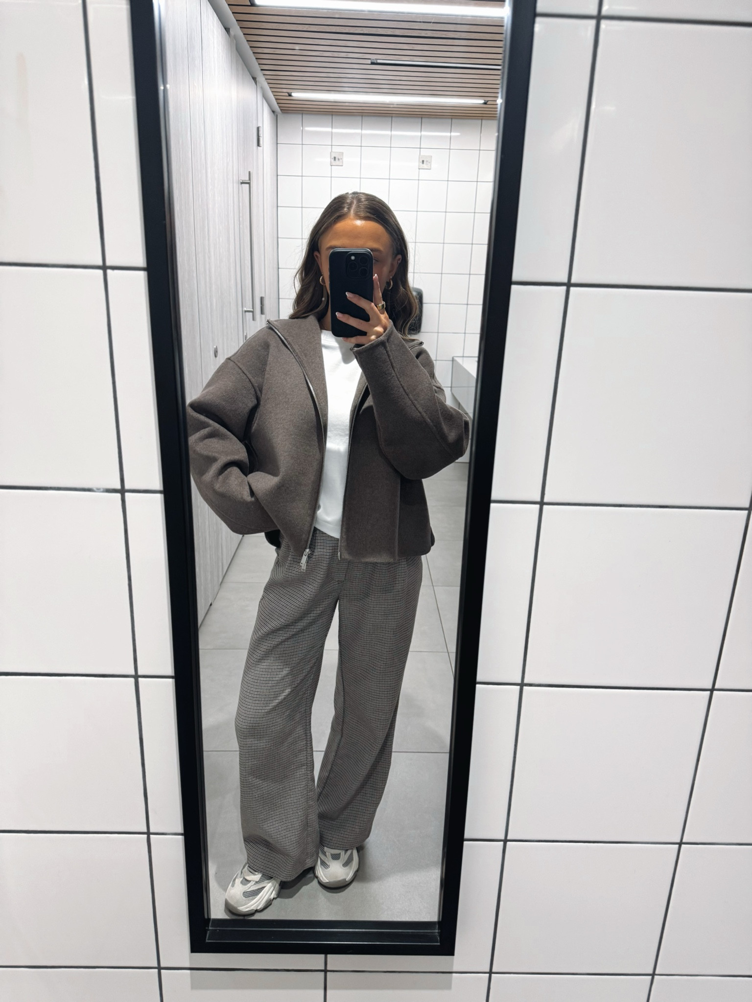 recent work outfits🤍

Pinterest style outfit inspo ideas wide leg trousers smart casual work asos loose spring summer TikTok casual easy basic neutral ootd faves casual corporate petite brown jacket zip up 

#LTKspring #LTKootd #LTKWorkwear