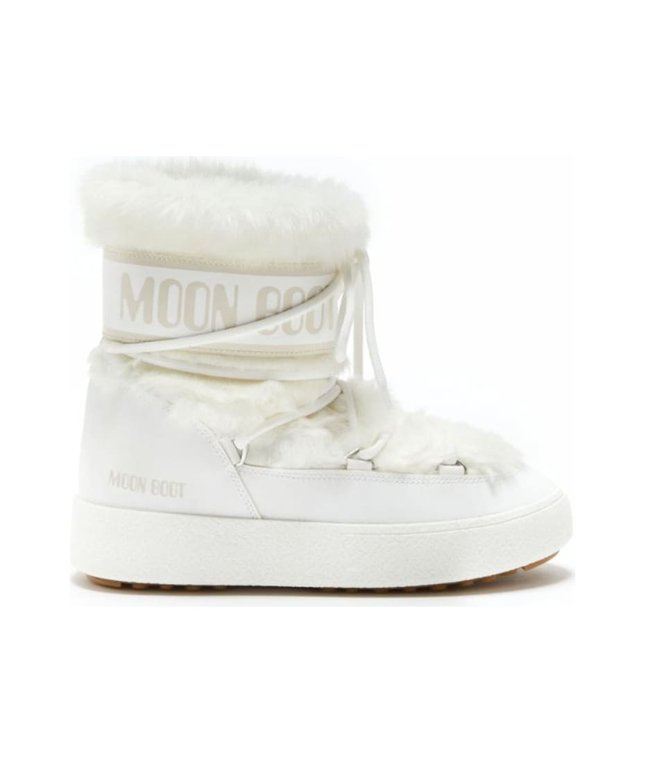 Ltrack Tube Faux-fur White Boots | Italist.com US