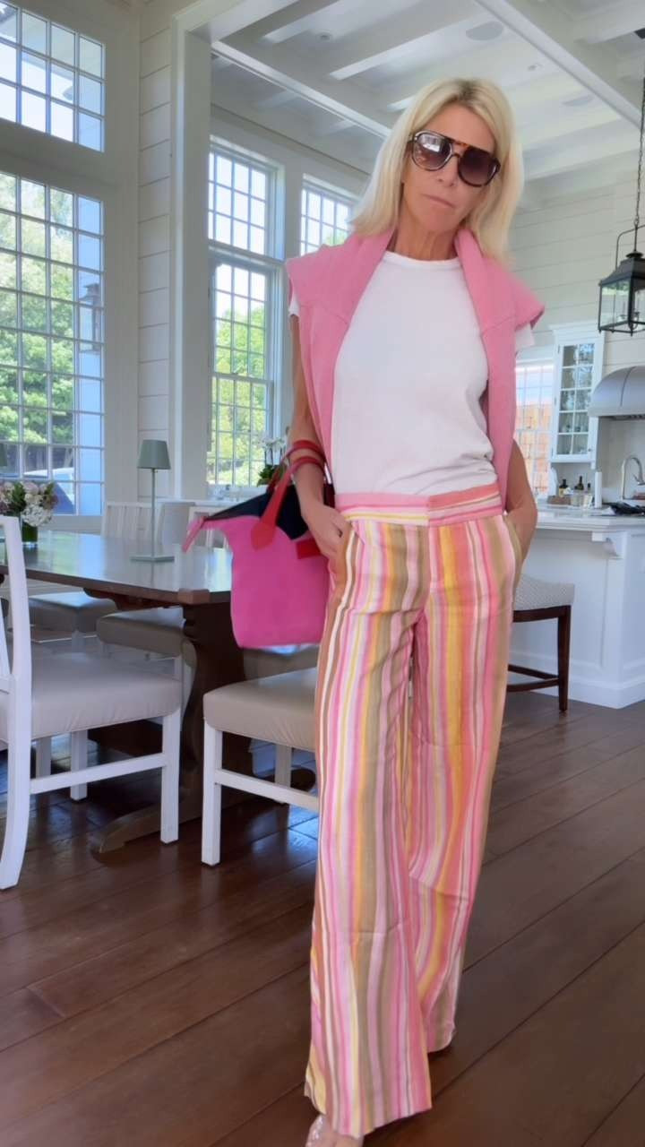 I know these striped pants aren't for everyone... but the second I saw them, I smiled.

They're fun, colorful, lightweight, and one of those pieces that instantly make an outfit feel more interesting without much effort. Paired with a simple top and sandals, they're basically summer in pant form.

#LTKdayinmylife #LTKgrwm #LTKootd