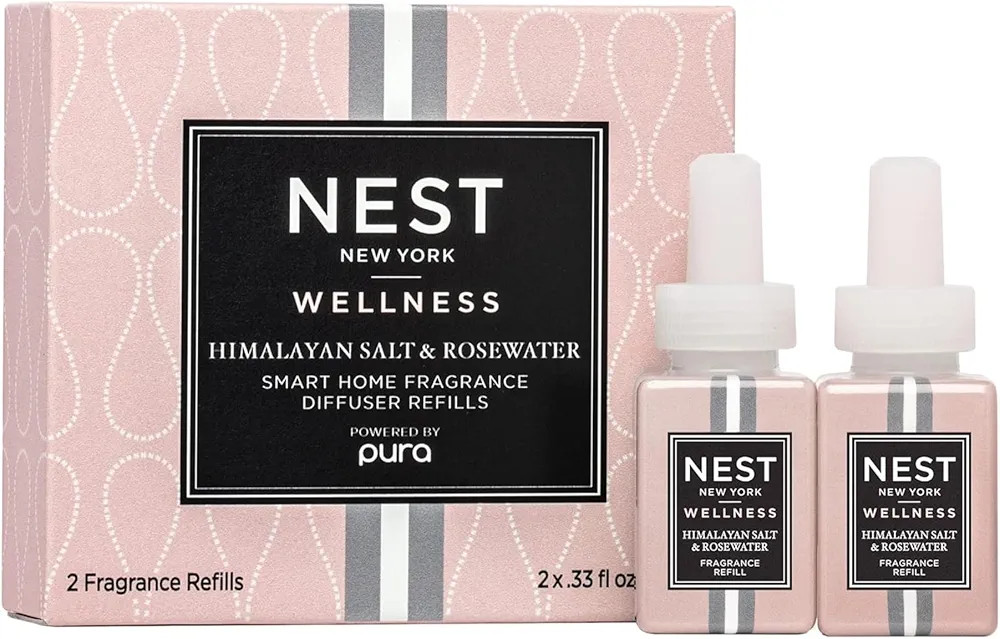 NEST New York Smart Home Fragrance Diffuser Refill Vials, Himalayan Salt & Rosewater - Set of 2 -... | Amazon (US)