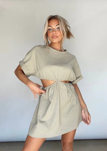 Olive Brunch Break Dress | Lane 201 Boutique