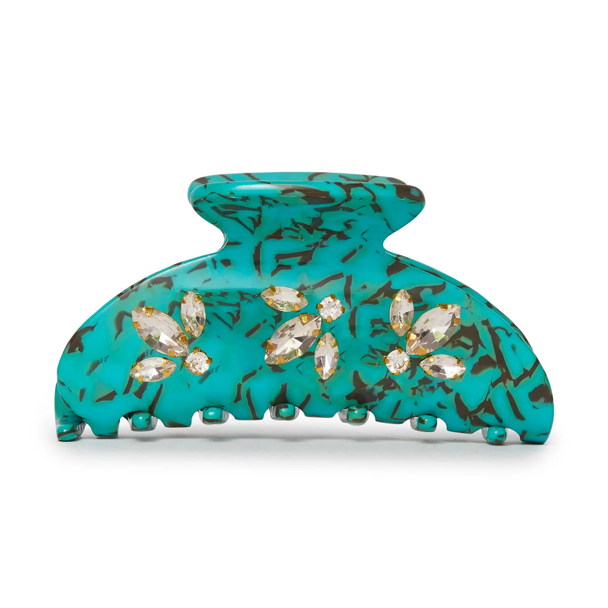 TURQUOISE CRYSTAL CLUSTER CLAW CLIP | LELE SADOUGHI