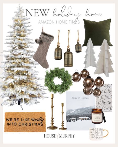 Holiday home finds from Amazon!  

Christmas tree | marble tree | Christmas doormat | brass bells | stocking | tea towel ~ cozy candle | ornaments | candlesticks | velvet pillow

#LTKHoliday #LTKfindsunder50 #LTKfindsunder100