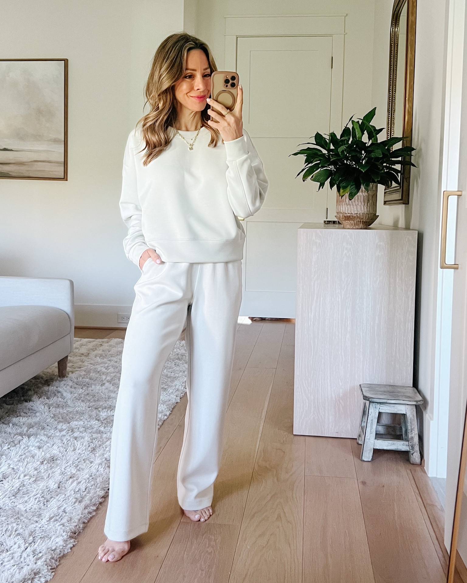 CRZ Yoga loungewear is so soft, this feels like a cloud 

Top Fit: I’m wearing an XS

Pants Fit: I’m wearing an XS

#LTKfitnessgoals #LTKgrwm #LTKPetite