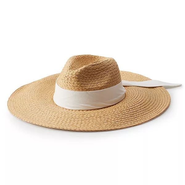 Women's LC Lauren Conrad Wide Brim Straw Panama Hat | Kohl's