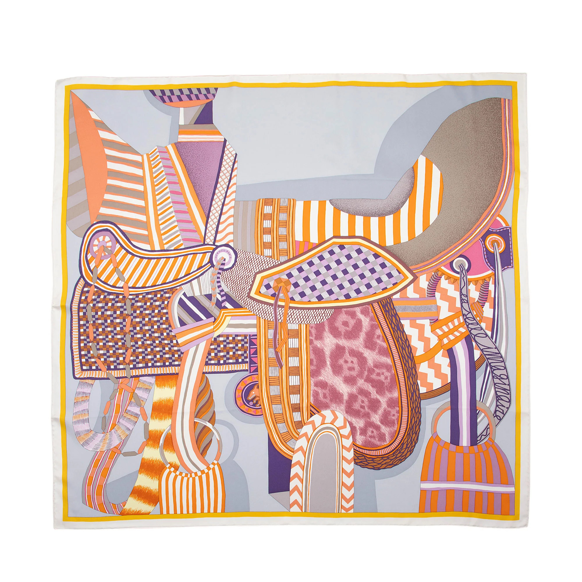 Hermes Silk Imaginaire Dossard 90cm Scarf | Shop Simon