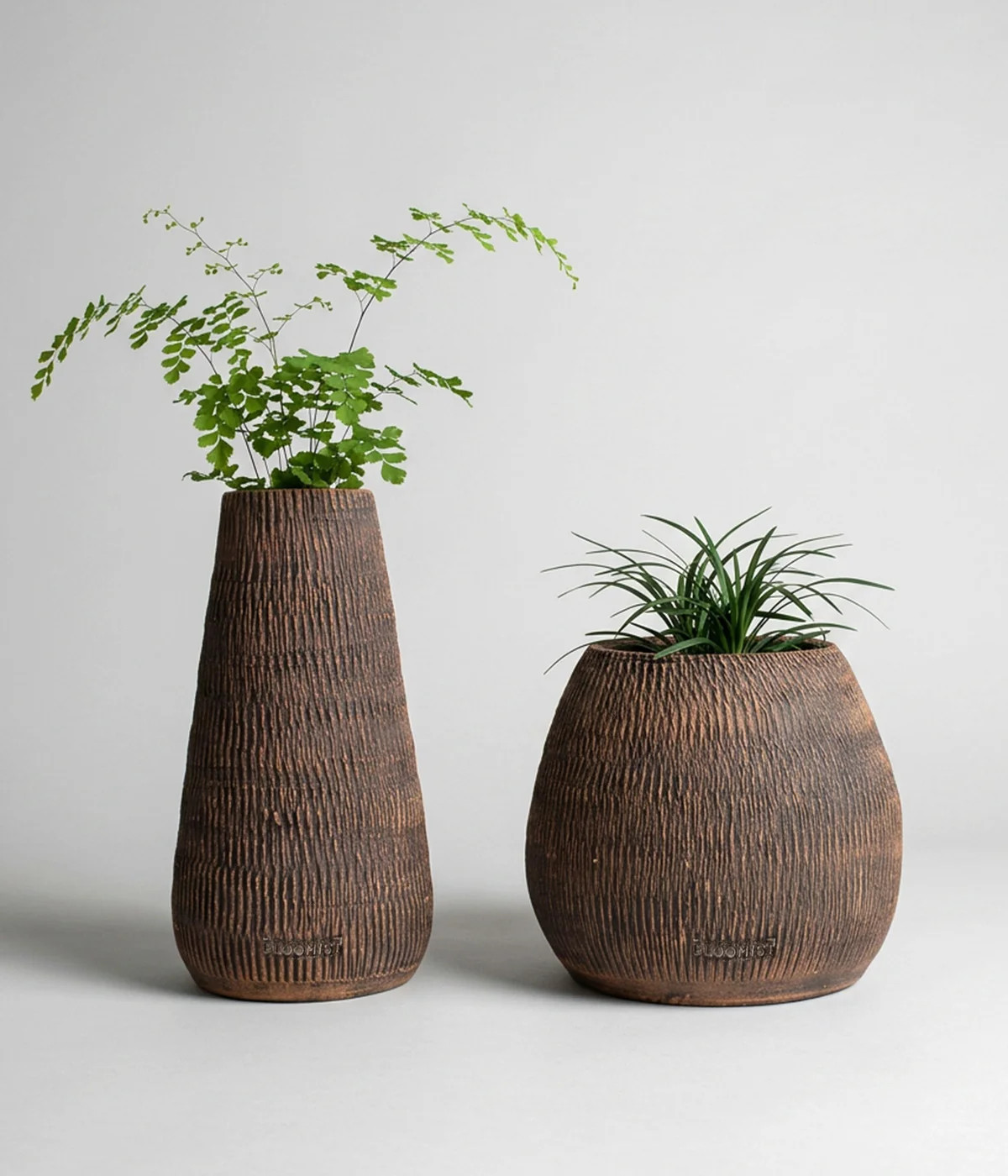 Reed Planter, Dark Wash Finish | Bloomist, Inc