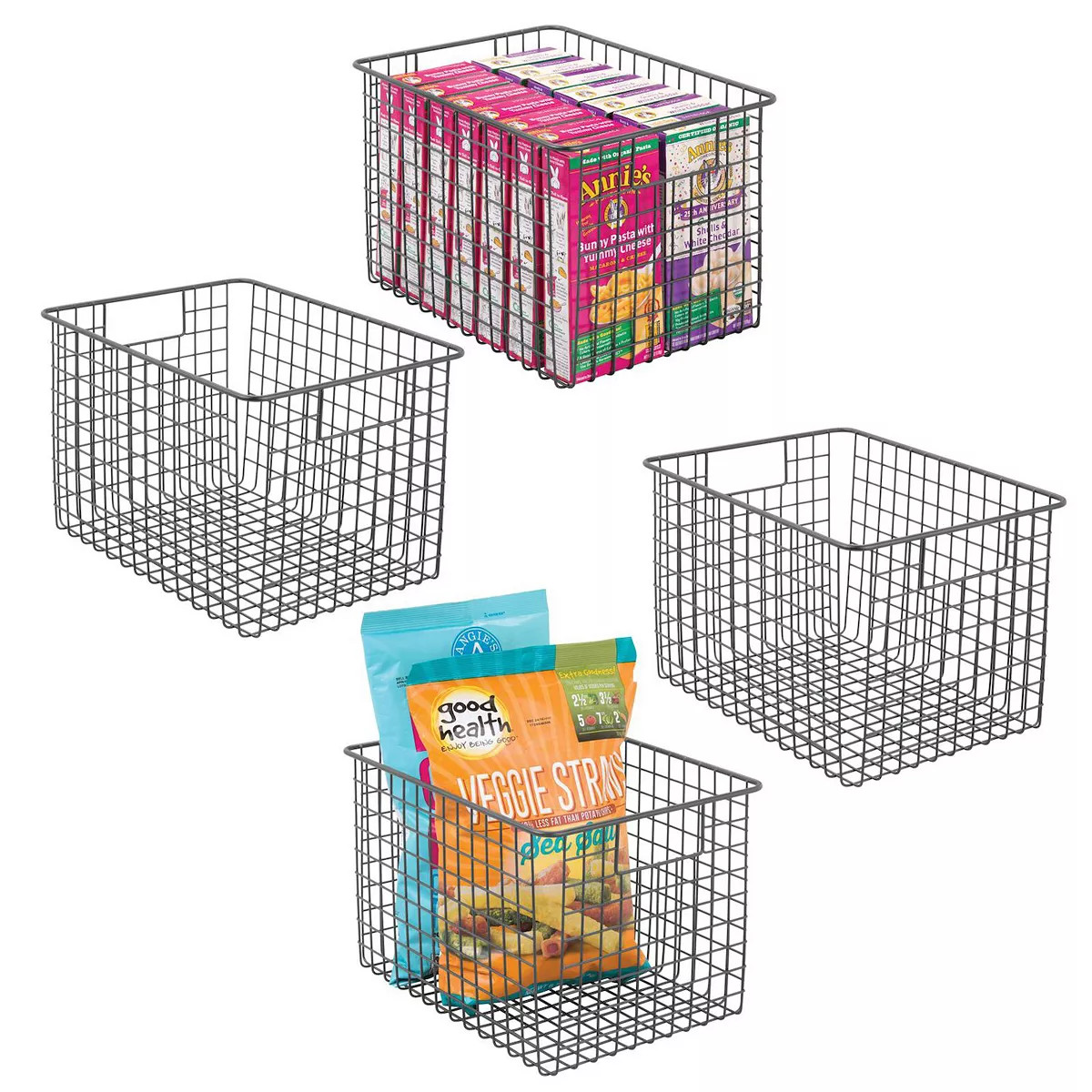 mDesign Metal Wire Food Storage Organizer Bin | Kohl's
