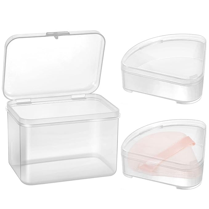 3 Pcs Makeup Sponge Holder Case, Beauty Blender Holder Cosmetic Egg Makeup Sponge Powder Puff Pro... | Amazon (US)