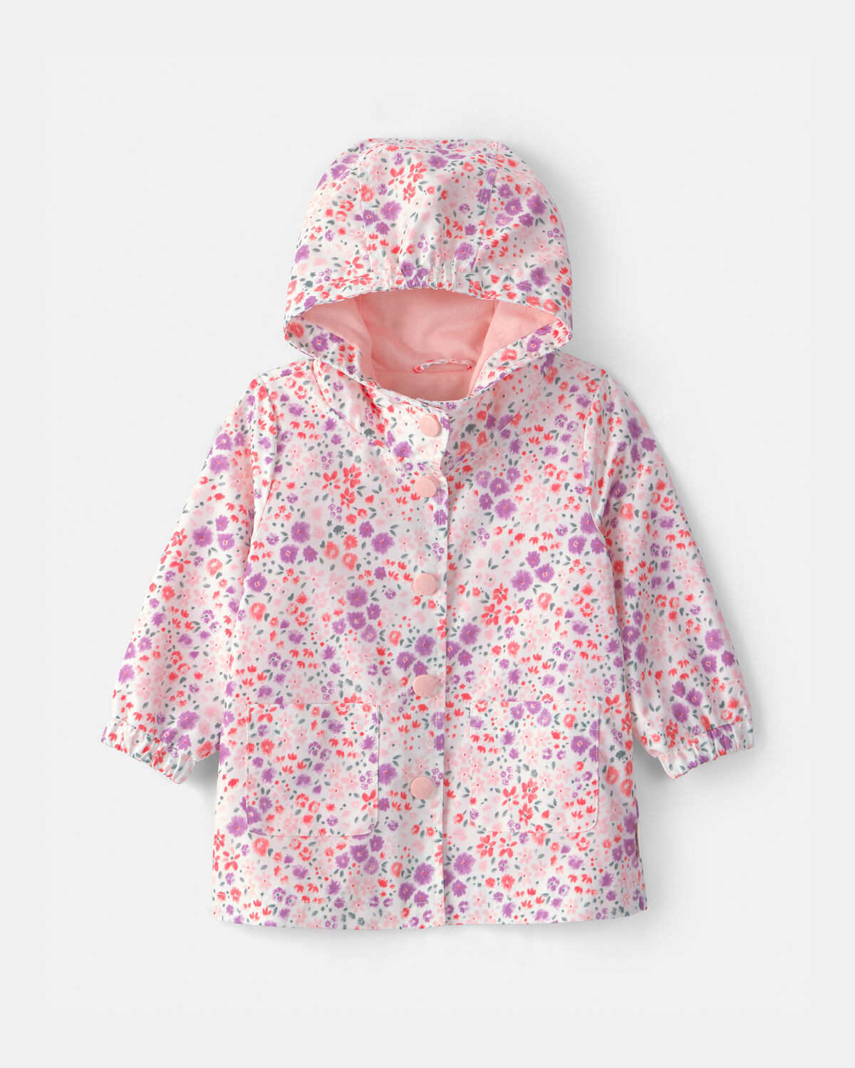 Baby Girl Floral Raincoat - Pink | Carter's Inc