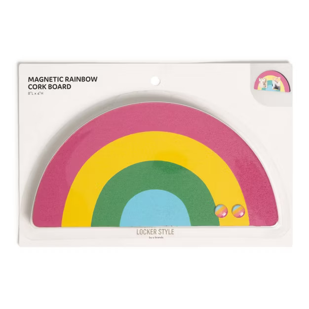 Frameless Locker Cork Board Rainbow - U Brands | Target