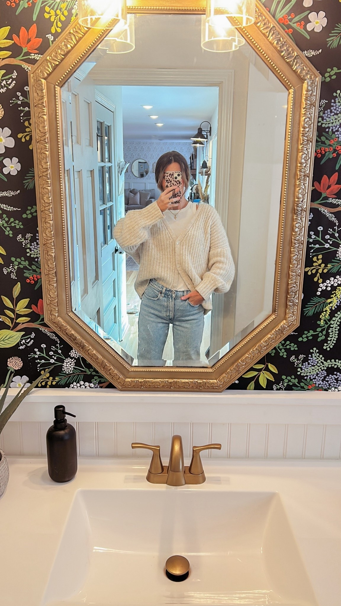 Wearing my favorite chunky knit sweater today and it’s 50% off! 