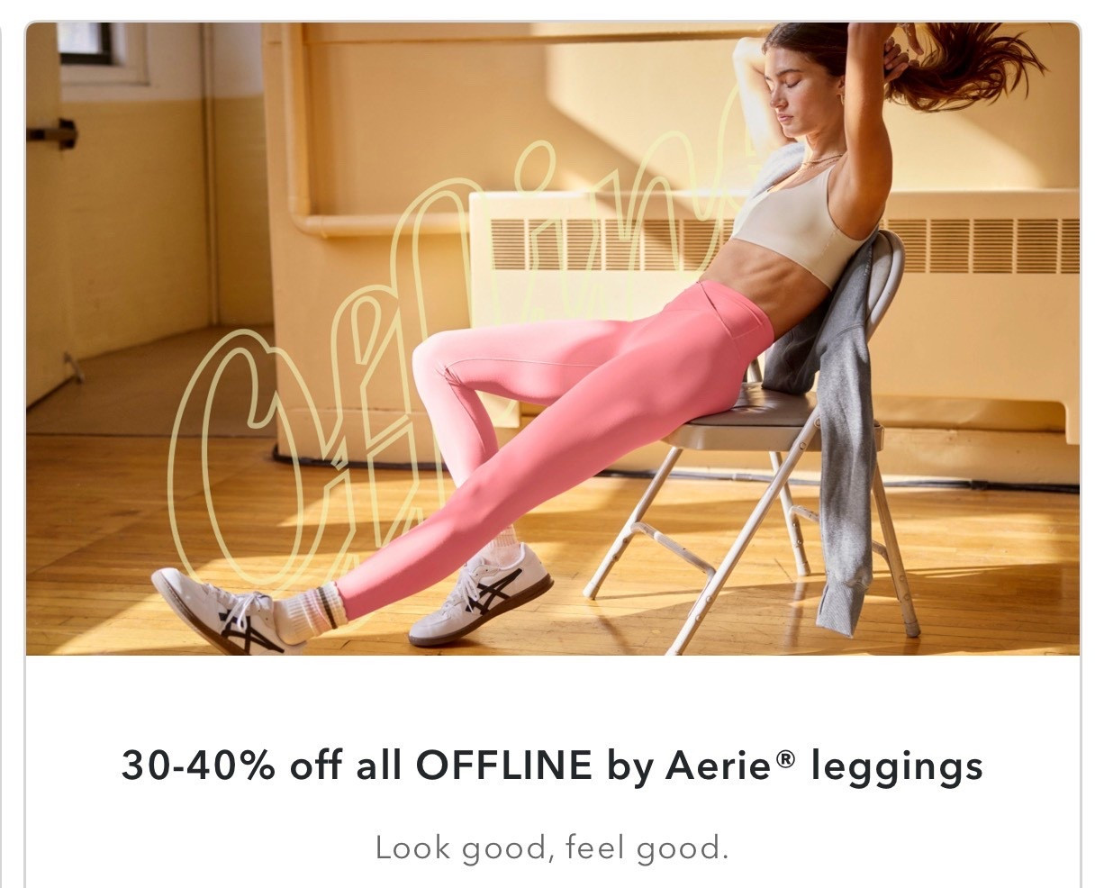 Aerie leggings on $aLe ! 


Trending // sale /: American eagle // aerie // my life Christine vinci 

#LTKgrwm #LTKdayinmylife #LTKValentine
