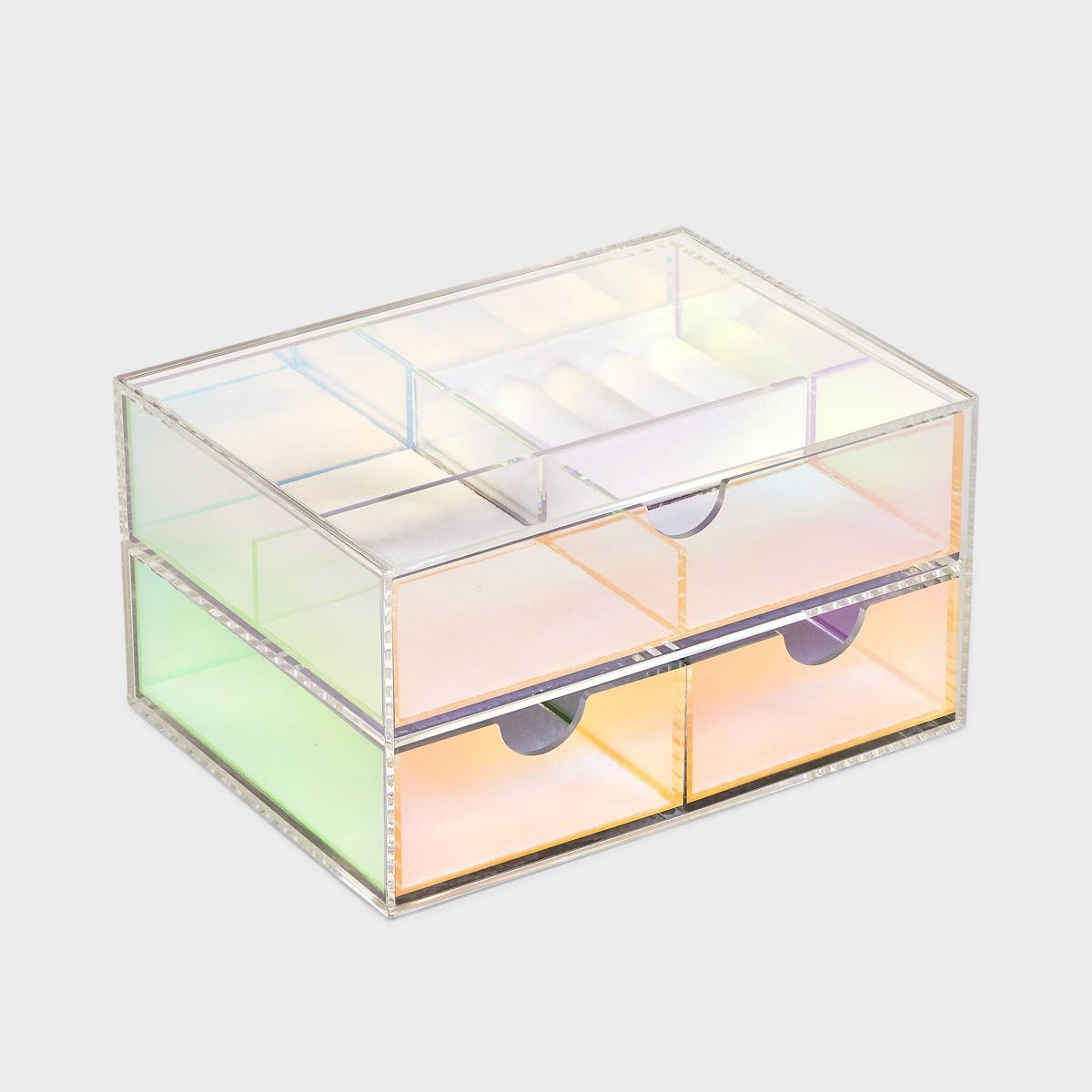 Medium Acrylic Drawers Jewelry Box- A New Day™ Iridescent | Target