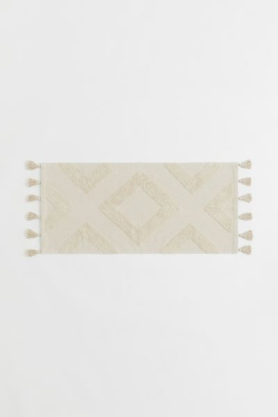 Tasseled Bath Mat - Black - Home All | H&M US | H&M (US + CA)