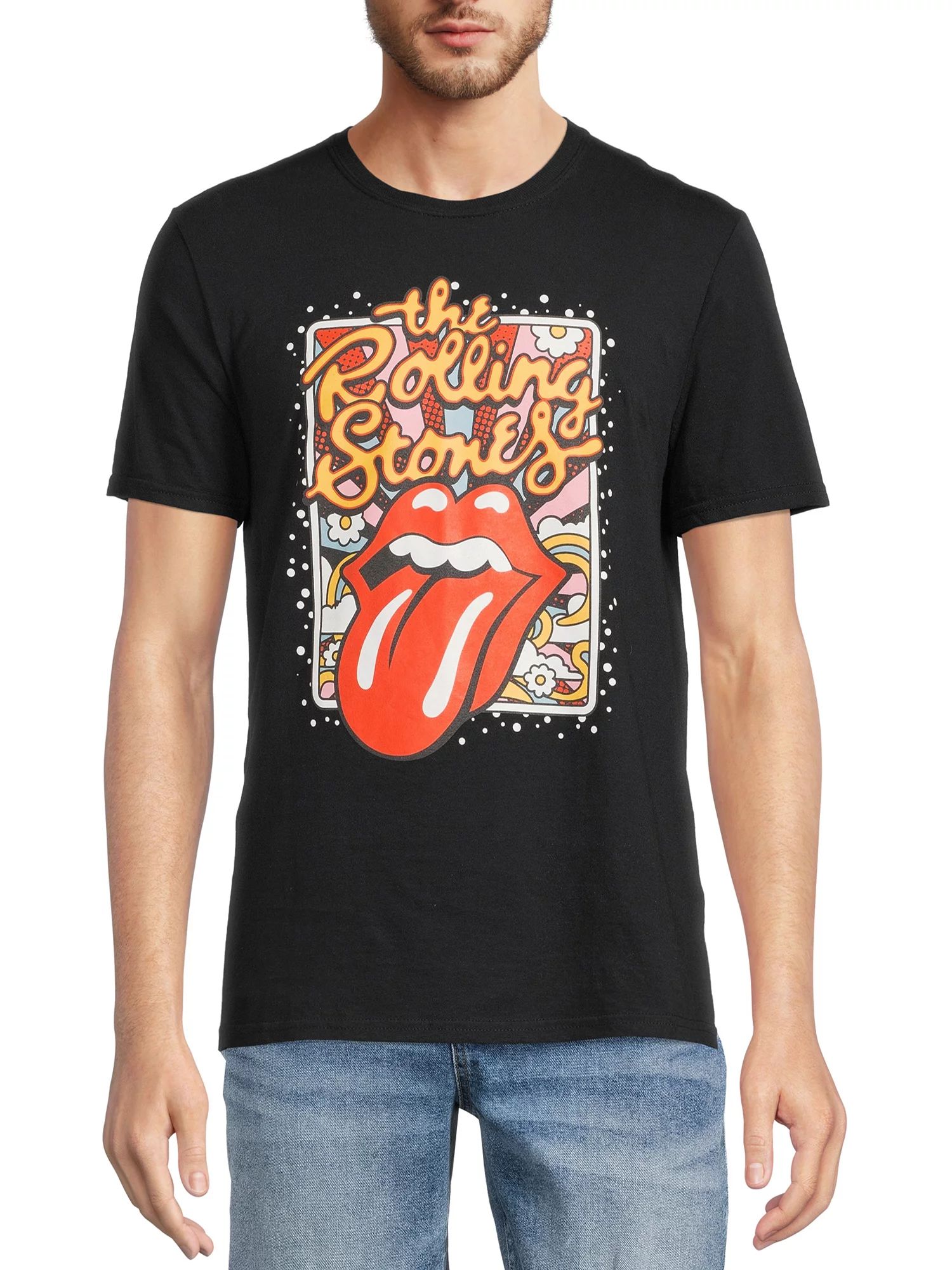 Rolling Stones Men's Short Sleeve T-Shirt - Walmart.com | Walmart (US)