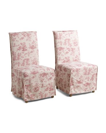 Set Of 2 Sofia Twall Skirted Chairs | TJ Maxx